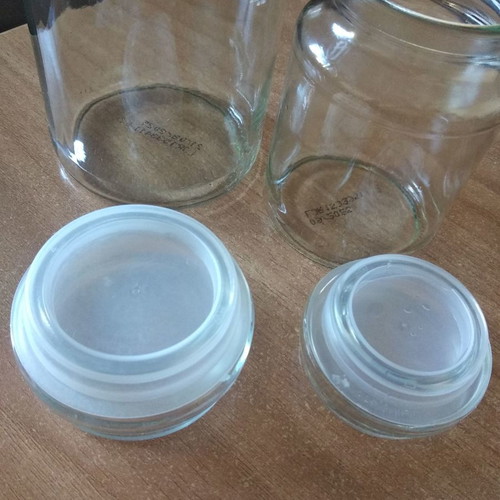 Glass jars for coffee, sugar, etc. (price per piece)