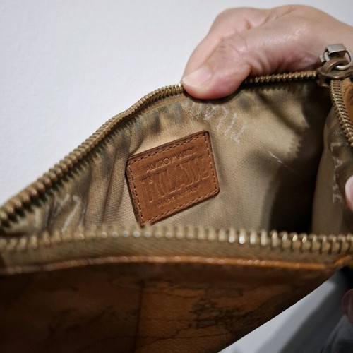 Alviero Martini 1a Classe wallet used, brown 19x12