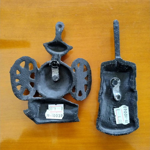Vintage cast iron wall decorations miniatures from Sexton 1950-1960, like new set
