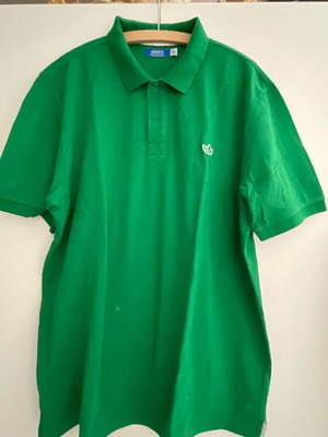 Adidas Polo Shirt used, green, size XXL