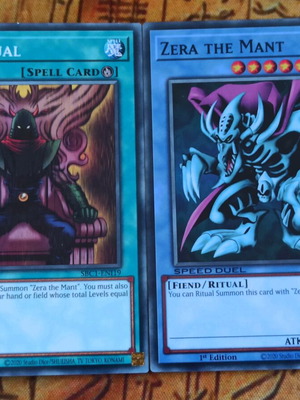 Zera The Mant και η τελετή του Yu-Gi-Oh! κάρτα σαν καινούργιο