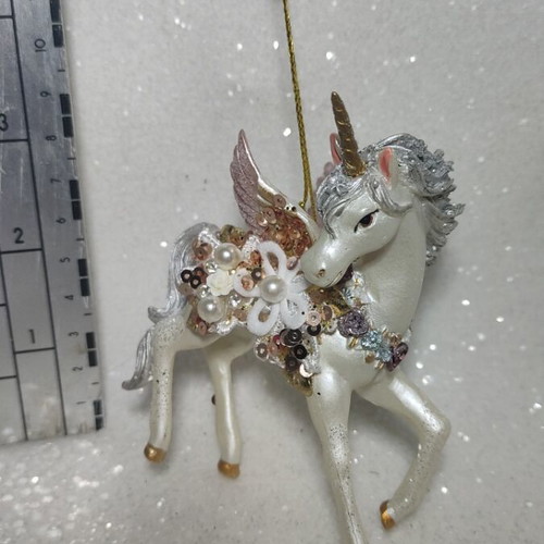 Unicorn hanging ornament