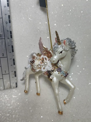 Unicorn hanging ornament
