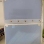 Double CD drawer unit like new, blue translucent PVC