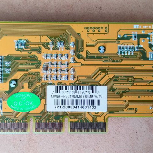 NVIDIA NV17 graphics card 64MB with TV-Out used