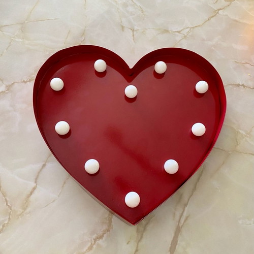 Butlers heart-shaped lamp new