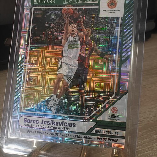 2024-25 Panini Donruss EuroLeague Basketball Press Proof Sarunas Jasikevicius card