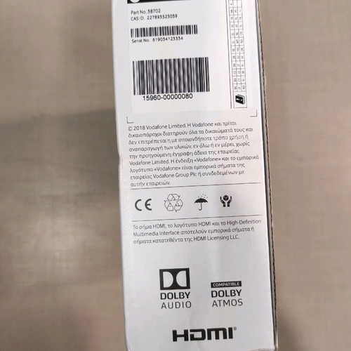 Vodafone TV decoder like new with recording and replay tv