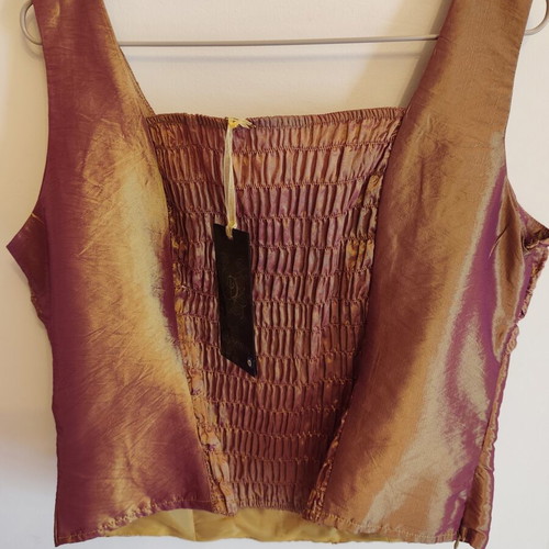 Evening dress set, gold and brown, size L