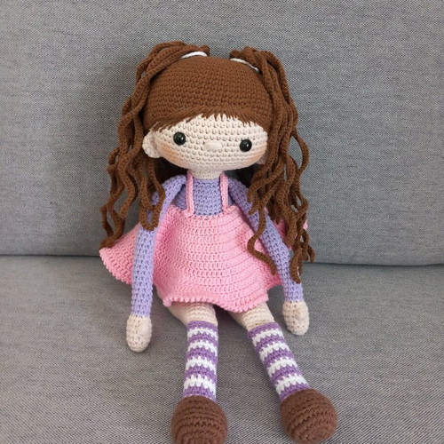 Handmade doll new, knitted 40 cm