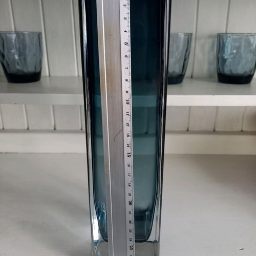 KROSNO vase used, blue color