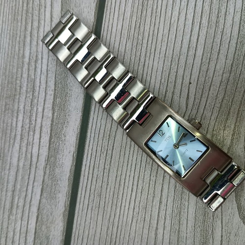 TCM women's metal watch like new, silver