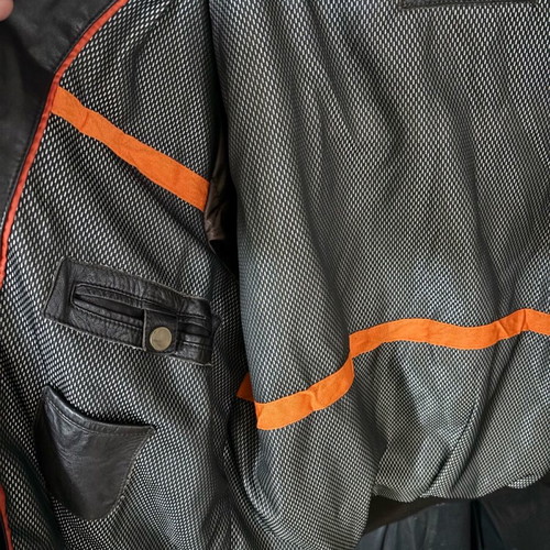 Berto Lucci leather jacket like new, size 3XL with many pockets