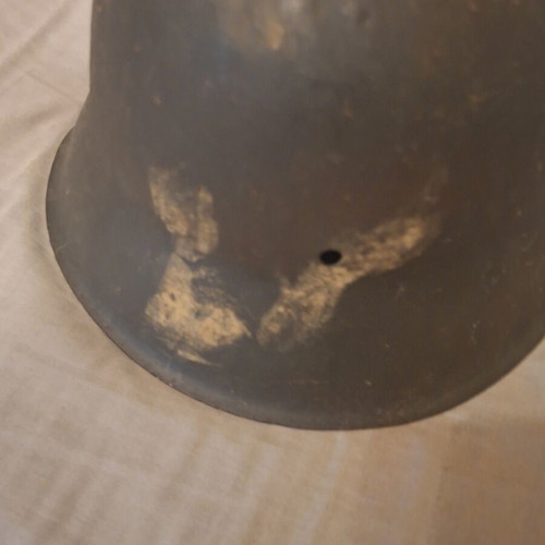German WW2 M42 helmet refurbished, decal replica