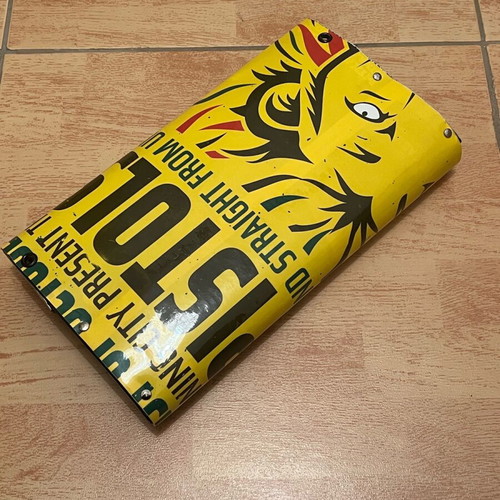 Handmade envelope bag like new, unique newspaper design