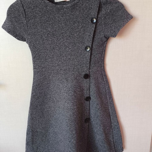 Zara short-sleeve gray winter dress for -  8,00 - Vendora.cy