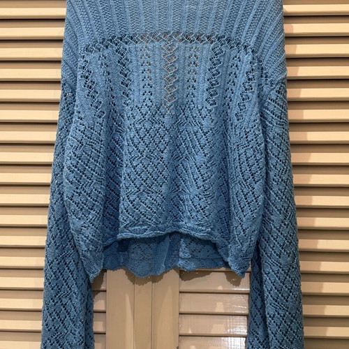 Zara knitted cardigan like new, blue, size M