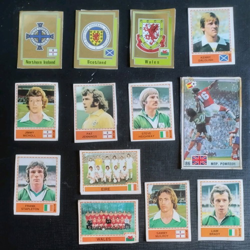 Panini stickers 14 refurbished, British national teams and players