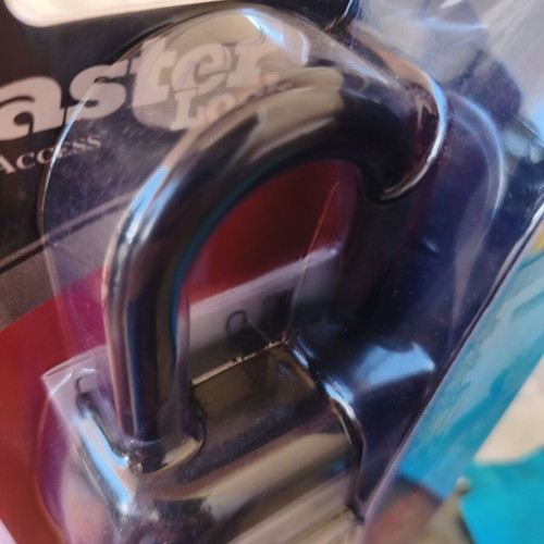 Master Lock padlock with key storage and combination