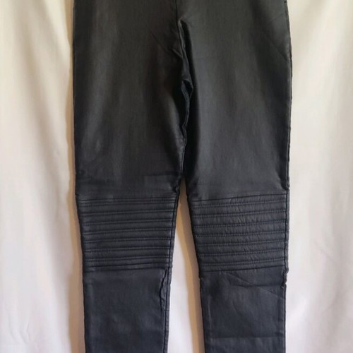 BSB fitted pants used, black, leatherette, size S