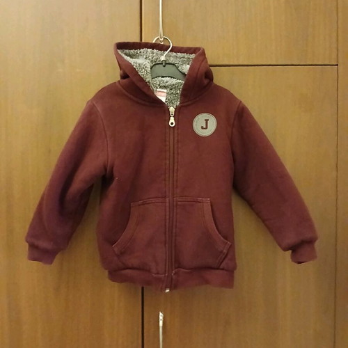 Joyce jacket maroon like new for 4-year-old boy