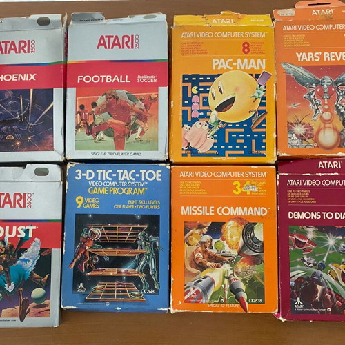 Atari vintage with 7 games like new