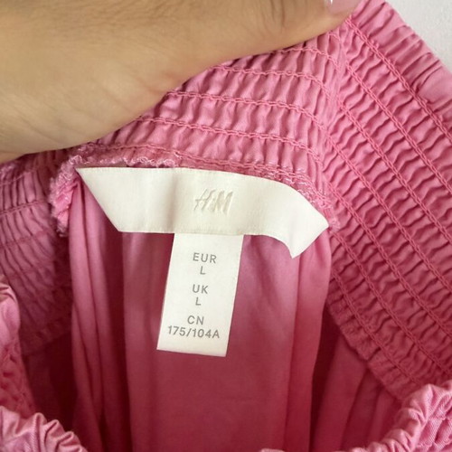 H&M dress like new, 100% cotton, pink