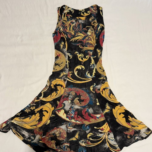 Roberto Cavalli multicolor sleeveless fit-and-flare dress like new