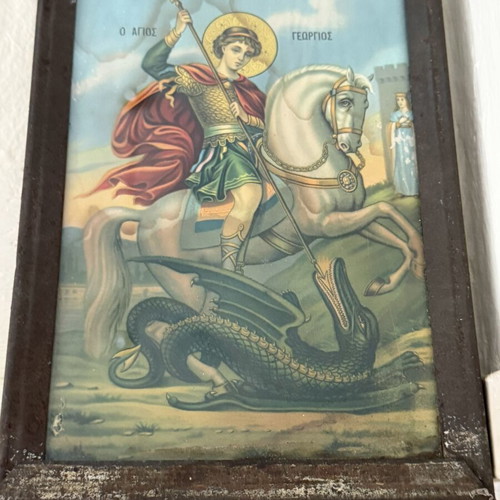 Religious icon of Saint George used