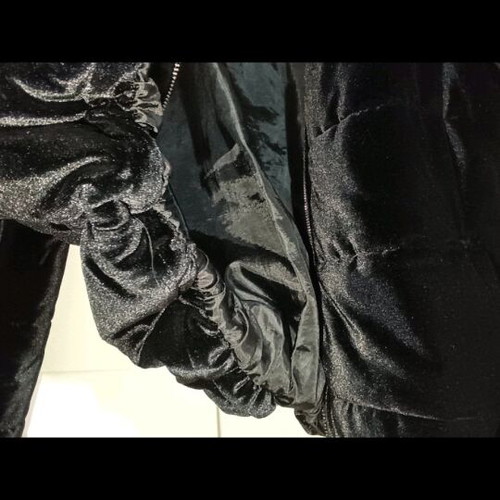 Bomber jacket new, short, black, one size