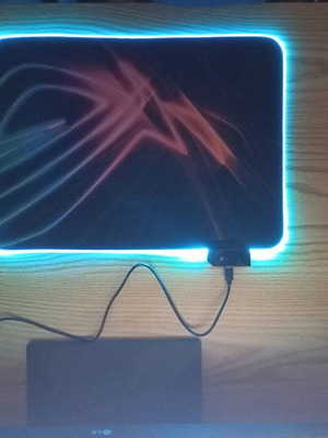 Gaming Mousepad ρυθμιζόμενο RGB, διαστάσεις 40x50, καινούργιο