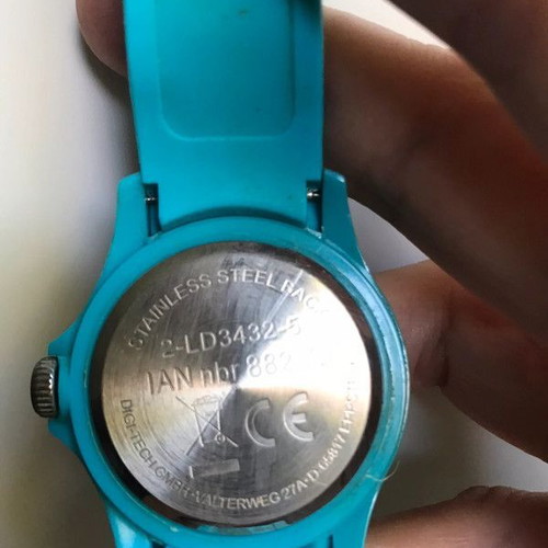 Auriol Unisex wristwatch used, turquoise
