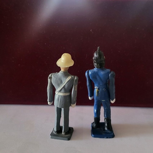 Athina toy soldiers used, firefighter and traffic officer from 70s