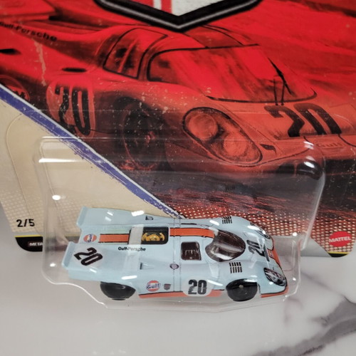 Hot Wheels Porsche 917K Blue Gulf Premium Vintage Racing new