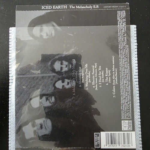 Iced Earth The Melancholy E.P. CD used, metal