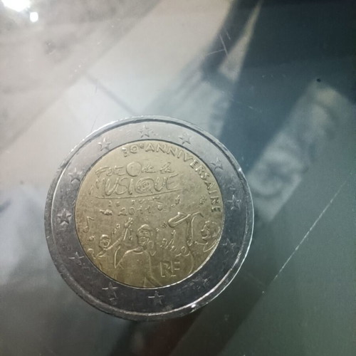 France 2 euro 2001 music festival coin