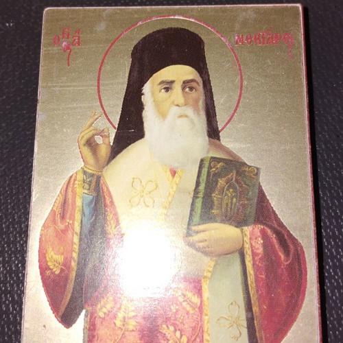 Christian icon Saint Nektarios like new
