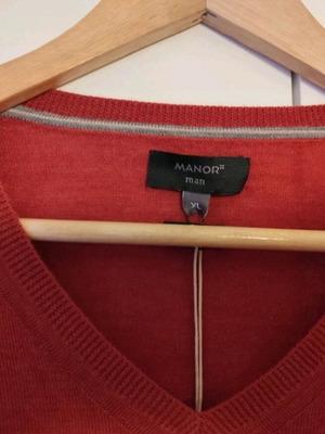 Manor pullover XL red new