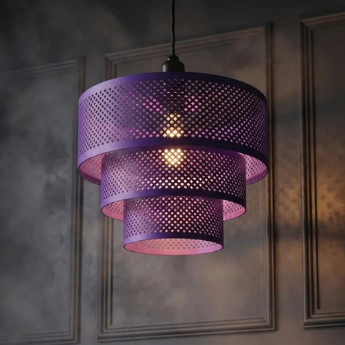 3D Printed Pendant Lampshade 3 Tier Design Ø25cm New
