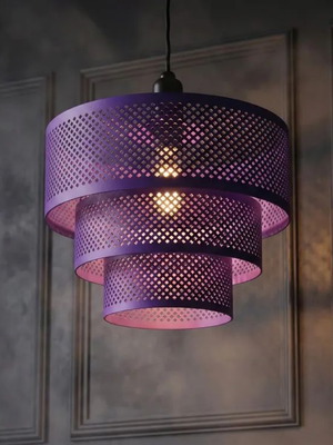 3D Printed Pendant Lampshade 3 Tier Design Ø25cm New