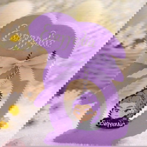 Προσωποποιημένος Κουμπαράς Πασχαλινό Κουνελάκι με Μπρελόκ Κατόπιν Παραγγελίας