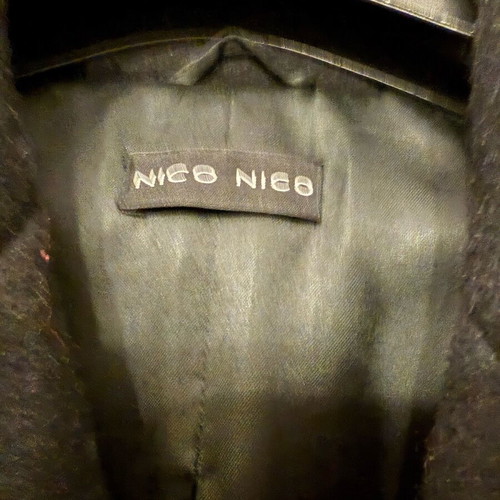 Black mid-length women's coat like new, made in Italy, size S