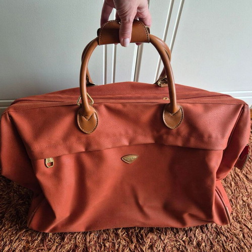Jump week-end travel sack like new, brick color with leather details