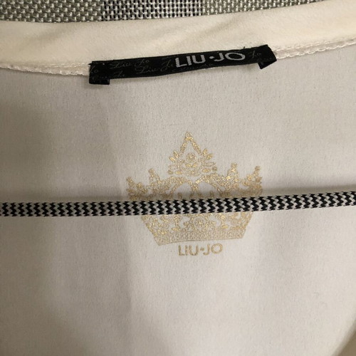 Liu Jo women's blouse like new, white, size XS-S-M, with stones