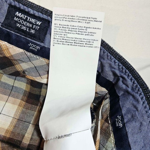 Joop! Jeans men's gray checkered pants XL like new