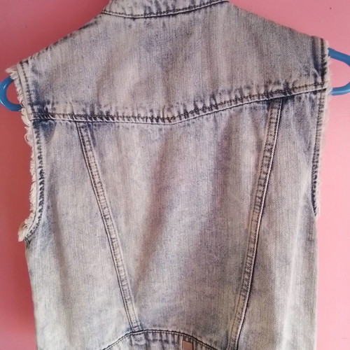Pull & Bear denim vest women's size Small