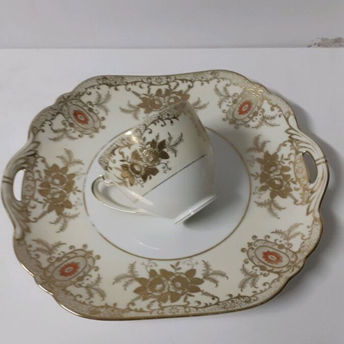 Antique set like new with 23x10 cm tray