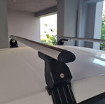 Hermes GS3 ALU aluminum roof bars used with security locks