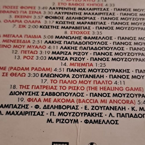 Panos Mouzourakis CD used, entechno