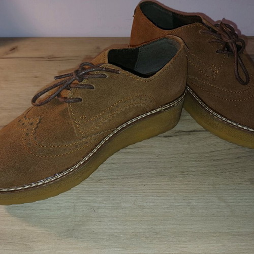 Marco Tozzi women's suede Oxford shoes like new, size 37